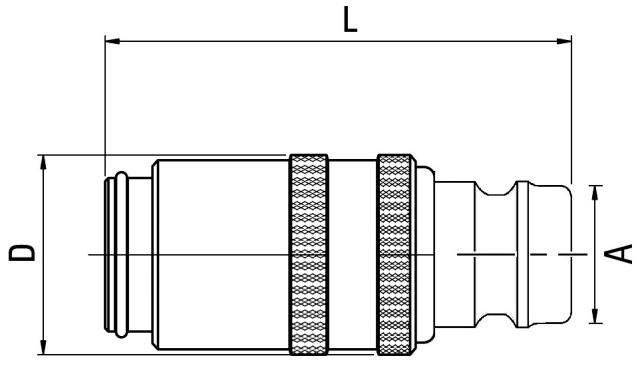 Coupling with plug