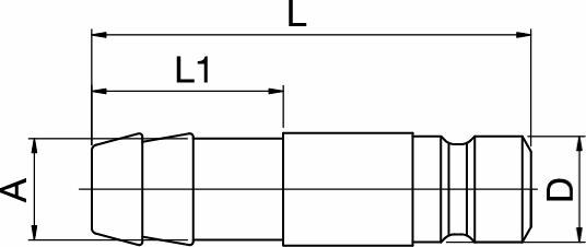 Connector Nipple, Hose Tail