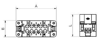 Inserts Female, Screw Terminals