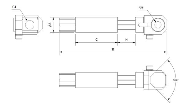 Telescopic Suspension Smooth Body (Non-rotative) Swivel Head