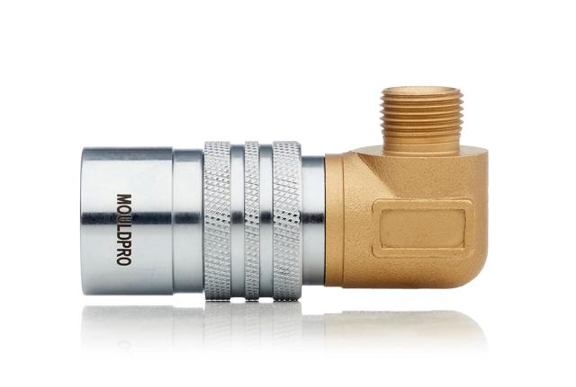 Non Spil Coupling Male Threaded, 90 dg.