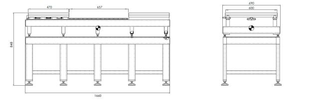 Standard  mould table 6T